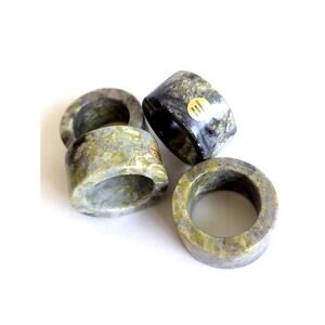Connemara Marble Napkin Rings Set of 4 Designed and Made in Ireland IRISH